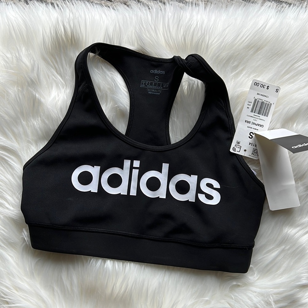 Adidas Logo sports bra. NWT SIZE SMALL